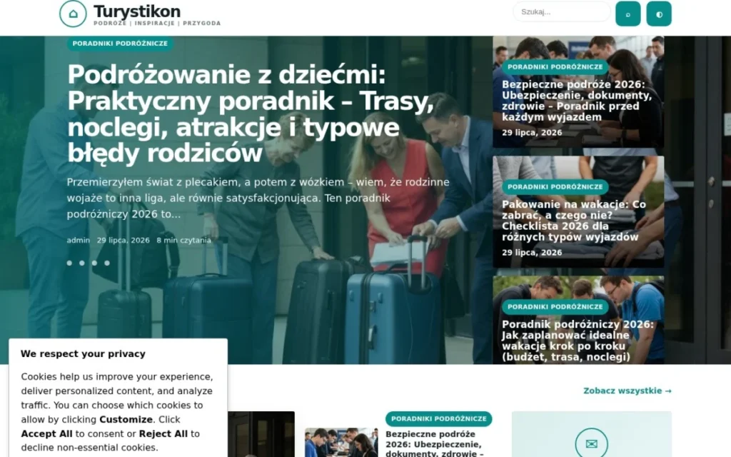 Podgląd strony TURYSTIKON_EU