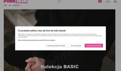 Podgląd strony pinkwin-wear – sklep z odzieżą polskiej produkcji