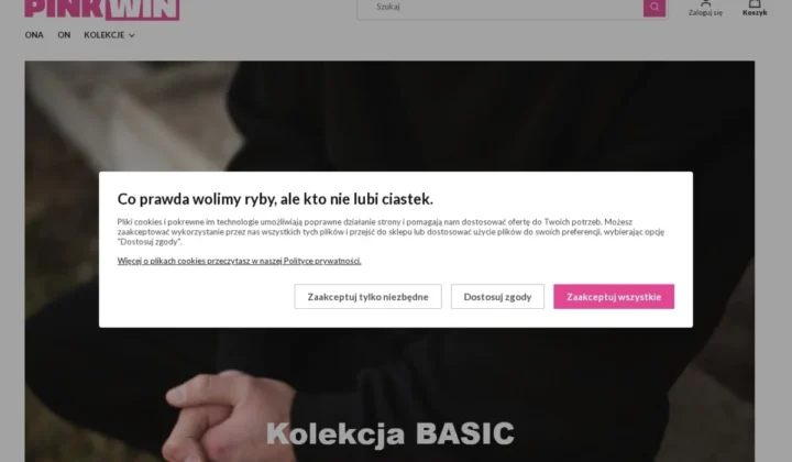 Podgląd strony pinkwin-wear – sklep z odzieżą polskiej produkcji